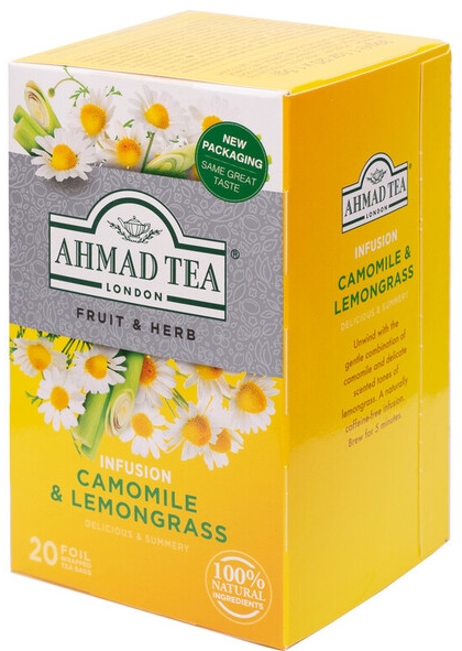 Κουτί με 20 μερίδες τσαγιού - Τσάι με Χαμομήλι και λεμονόχορτο